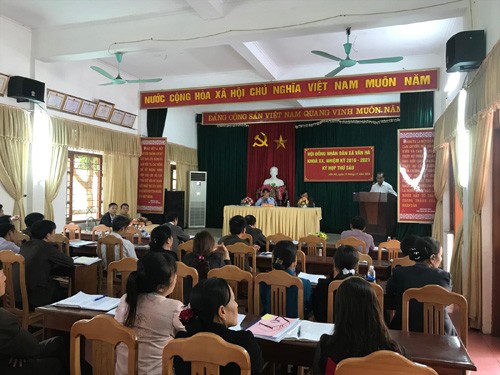Kỳ họp HĐND xã Vân Hà, huyện Phúc Thọ, Hà Nội 