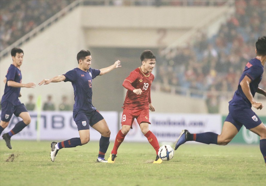 Quang Hải nhiều khả năng sẽ thi đấu trong đội hình ĐTQG tại King’s Cup dù vẫn trong độ tuổi U23 ảnh: VSI 