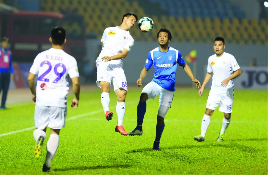 Sân Cẩm Phả, Quảng Ninh được chọn là một trong số các sân thi đấu ở phương án V-League thi đấu lượt đi tập trung tại miền Bắc nếu điều kiện cho phép ảnh: CTV 