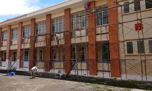 Bệnh viện Đa khoa tỉnh Đắk Nông đang sửa chữa một số hạng mục xuống cấp