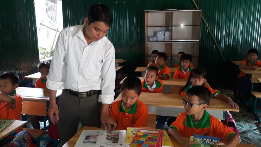 Nhiều thầy cô ở Thanh Hóa lo lắng khi tham gia thăng hạng giáo viên. Trong ảnh là 1 lớp học tại bản Sa Ná, xã Na Mèo, huyện Quan Sơn, Thanh Hóa