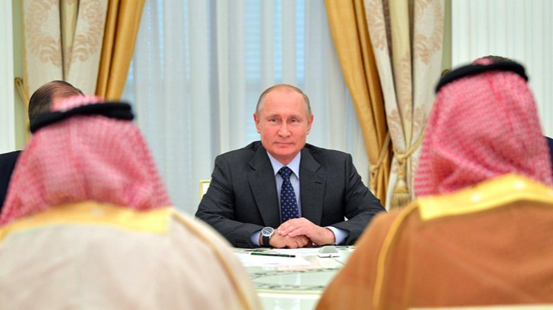 Tổng thống Nga Vladimir Putin thăm Ả-rập Xê-út hôm nay Ảnh: điện Kremlin 