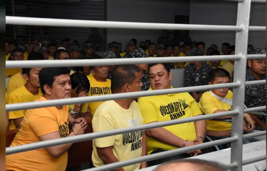 Thành viên gia đình Ampatuan bị xét xử cùng các can phạm khác ảnh: Reuters