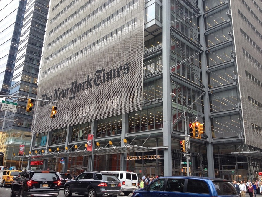 Trụ sở của New York Times ở New York, Mỹ