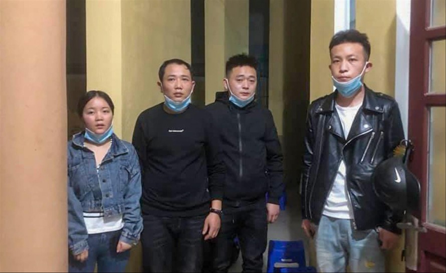 Nhóm 4 người Trung Quốc nhập cảnh trái phép bị công an TP Đà Nẵng phát hiện khi đang trên đường di chuyển vào TP HCM