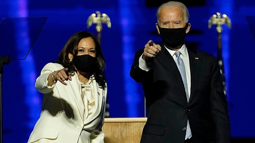 Ông Joe Biden và bà Kamala Harris sẽ tuyên thệ nhậm chức tổng thống và phó tổng thống Mỹ vào ngày 20/1. Ảnh: AP 