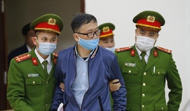Bị cáo Trịnh Xuân Thanh tại tòa 