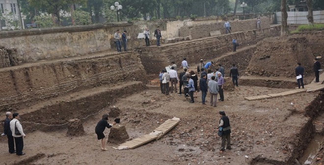 Những kết quả khảo cổ gần đây mang lại nhiều nhận thức mới về khu di sản thế giới Hoàng thành. Ảnh: NGUYÊN KHÁNH