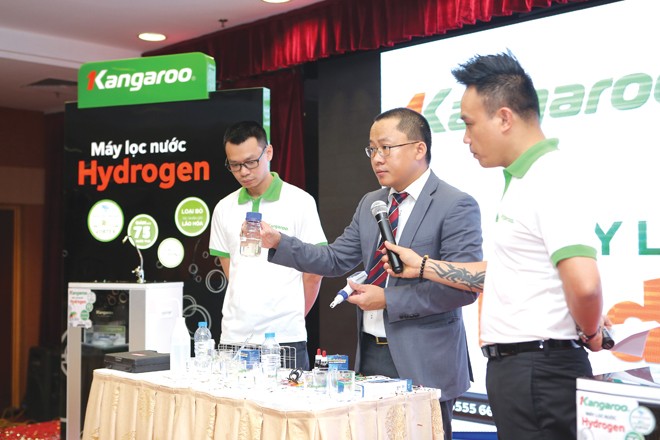 Kangaroo phát triển máy lọc nước nước hydrogen đầu tiên tại Việt Nam