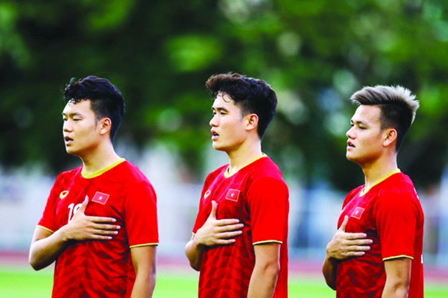 Các cầu thủ ở hàng thủ của U23 Việt Nam 