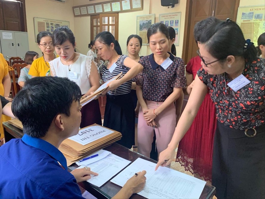 Cán bộ coi thi ở Thanh Hoá kỳ thi tốt nghiệp THPT năm 2019 
