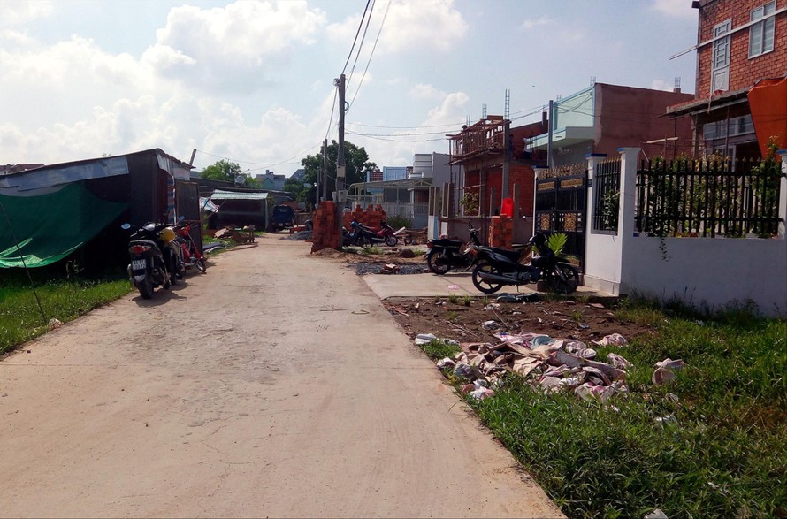 Một khu dân cư tự phát trên địa bàn quận Bình Thủy, TP Cần Thơ Ảnh: N.H 