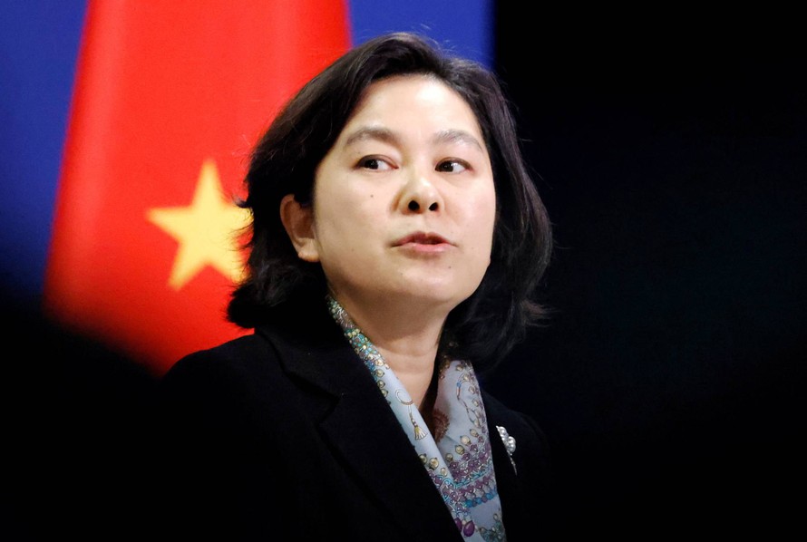 Người phát ngôn Bộ Ngoại giao Trung Quốc Hoa Xuân Oánh ảnh: JT 