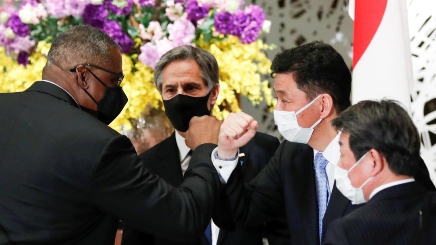 Bốn bộ trưởng Mỹ và Nhật Bản thể hiện quyết tâm sát cánh ảnh: Reuters 