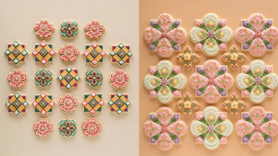 Nghệ nhân Nhật Bản làm bánh quy độc đáo lấy cảm hứng từ hoa văn nền gạch