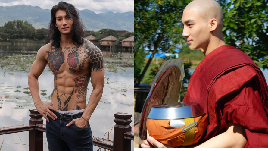 Mỹ nam được mệnh danh 'Aquaman châu Á' bất ngờ xuống tóc đi tu
