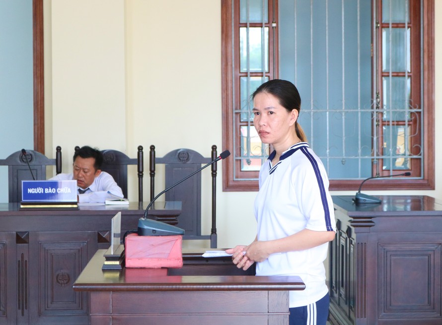 Bị cáo Trang tại phiên tòa - Ảnh: Kim Hà