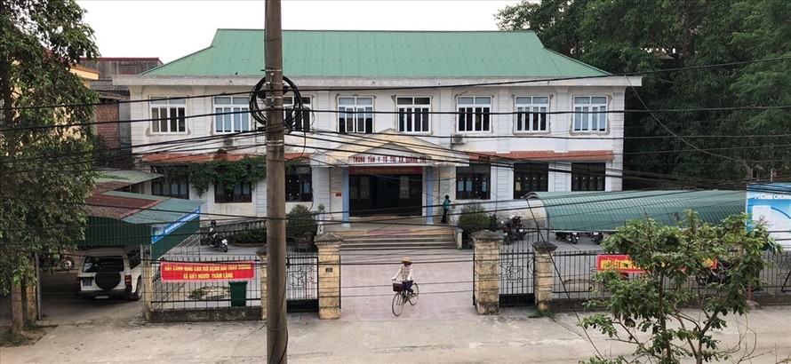 Trung tâm Y tế thị xã Quảng Trị, nơi báo tin bị mất trộm chiếc xe ôtô biển xanh. Ảnh: H.Thơ