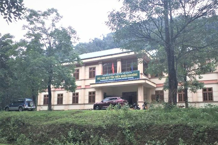 Trụ sở Ban quản lý Khu bảo tồn thiên nhiên Đakrông đóng tại xã Tà Long, huyện miền núi Đakrông