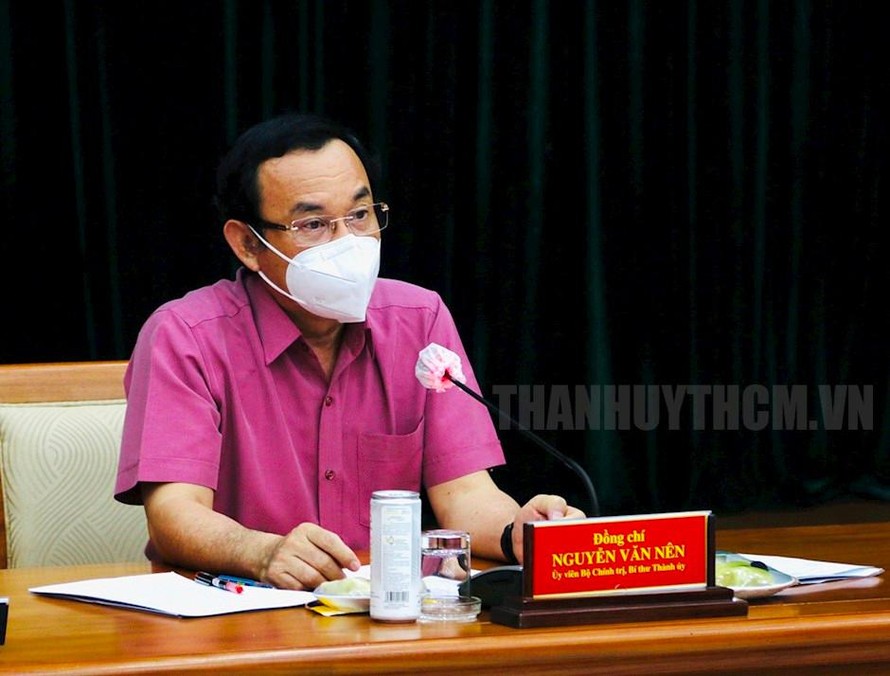 Bí thư Thành ủy TPHCM Nguyễn Văn Nên. Ảnh: Thành ủy TPHCM