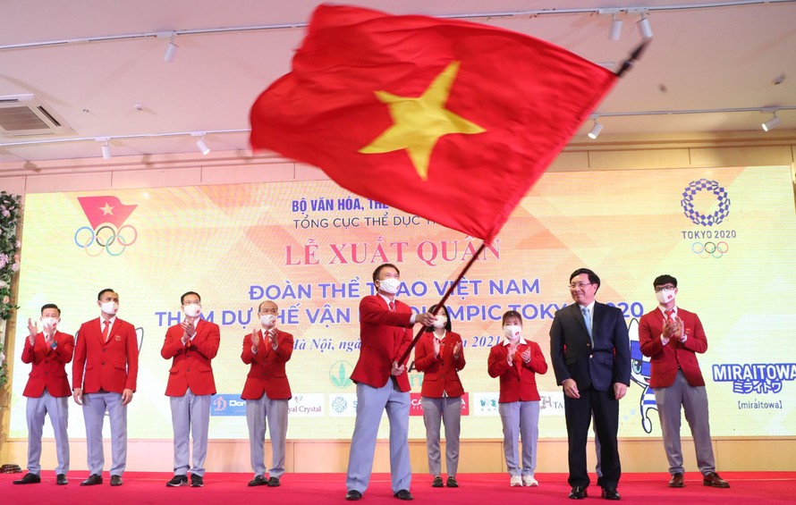 Đoàn thể thao Việt Nam hướng tới đoạt huy chương tại Thế vận hội Olympic Tokyo 2020. ảnh Như Ý