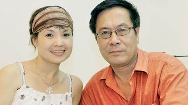 Vợ chồng nghệ sĩ Lan Hương - Tất Bình. Ảnh: HTL