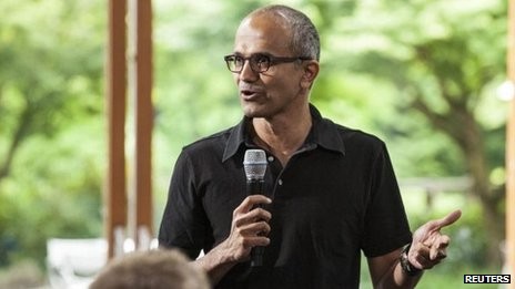Satya Nadella, 46 tuổi sẽ thay thế ông Steve Ballmer giữ chức giám đốc điều hành Microsoft