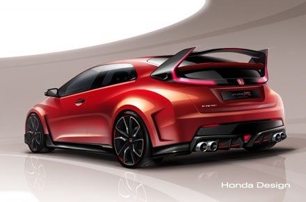 Lộ ảnh siêu xe Honda Civic Type R Concept