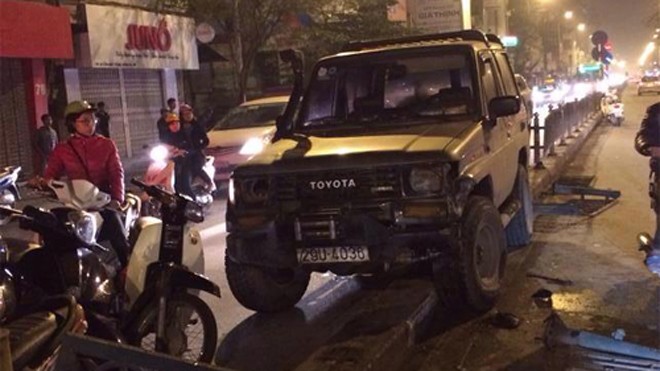 Chiếc xe 'điên' gây tai nạn tối 3/3 trên phố Xã Đàn