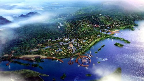 Phối cảnh khu kinh tế Vân Đồn, Quảng Ninh. Nguồn: Halonginvest