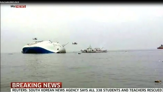 Hàn Quốc điều 18 trực thăng cứu hộ tàu đắm