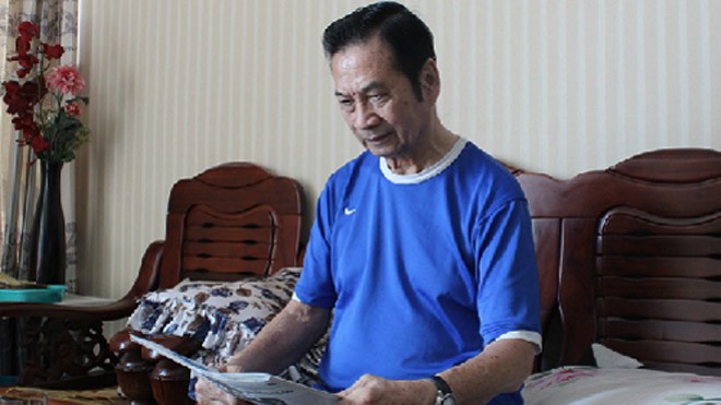 HLV Tam Lang trong bức ảnh chụp năm ngoái tại nhà của ông. Ảnh: Lê Phương.
