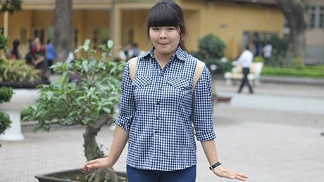 Nguyễn Thị Hồng - nữ nhiếp ảnh trẻ, tác giả bộ ảnh “Đưa em đi khắp học viện” là một cô gái vui tính, đáng yêu 