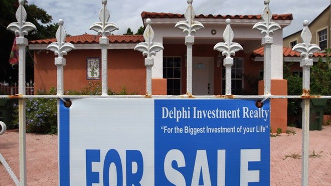 Một căn nhà được rao bán tại Miami, Florida. (Nguồn: AFP/TTXVN) 