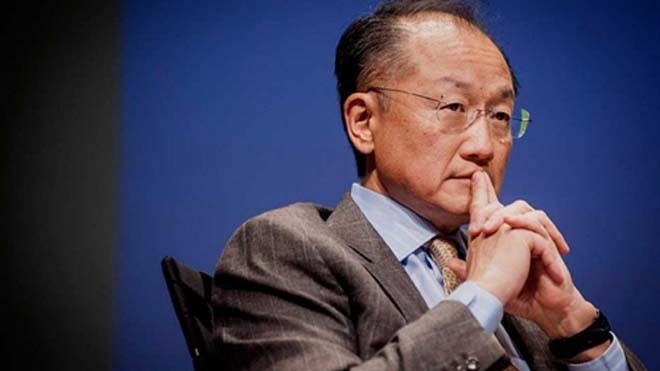 Chủ tịch World Bank - Jim Yong Kim muốn giữ cơ quan này tránh xa chính trị. Ảnh: Bloomberg