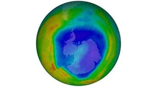 Hình ảnh tầng ozone được ghi lại hôm 7/9. Ảnh: NASA.