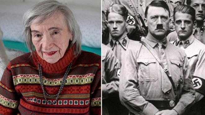Bà Margot Woelk và Adolf Hitler - Ảnh: Eyevine/Getty 