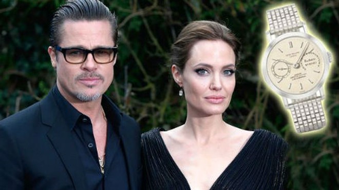 Brad Pitt - Angelina và mẫu đồng hồ được cho là của nữ diễn viên tặng chồng làm quà cưới.