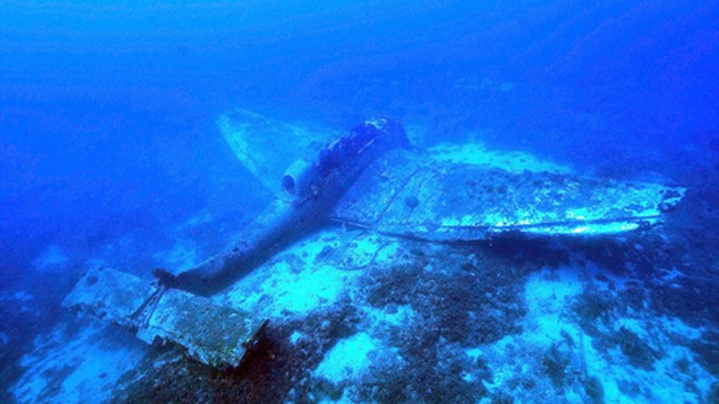 Stuka được tìm thấy với các bộ phận nguyên vẹn dưới đáy biển. Ảnh: AFP.