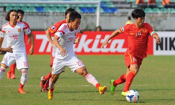 U19 Việt Nam chia điểm với U19 Trung Quốc một cách tiếc nuối. Ảnh: Zing.