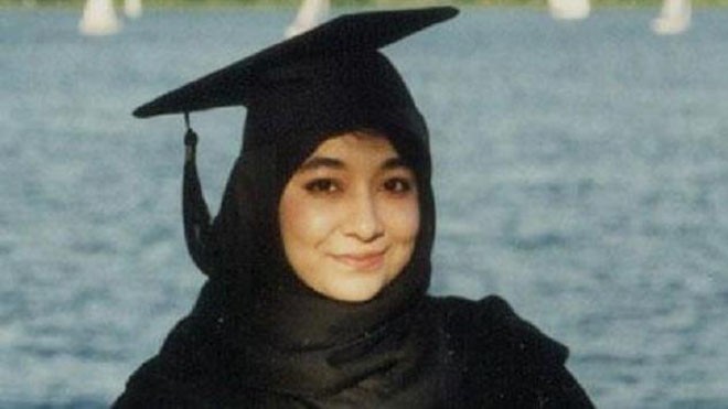 IS đã đưa ra yêu sách là khoản tiền chuộc 6 triệu USD và phóng thích nhà thần kinh học Aafia Siddiqui (trong ảnh) để đối lấy tự do của nữ nhân viên cứu trợ Mỹ. 