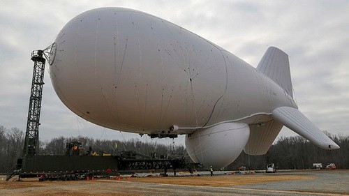 Khinh khí cầu dùng cho hoạt động tuần tra, phòng thủ tên lửa hành trình ở bờ đông nước Mỹ