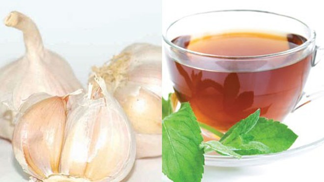 Tỏi, trà bạc hà... đều có công dụng tốt giúp phục hồi sức khỏe sau cơn say - Ảnh: Thái Nguyên - Shutterstock
