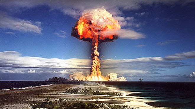 Vũ khí hạt nhân tạo ra quả cầu lửa hình nấm khổng lồ sau khi nổ. Ảnh: USArmy