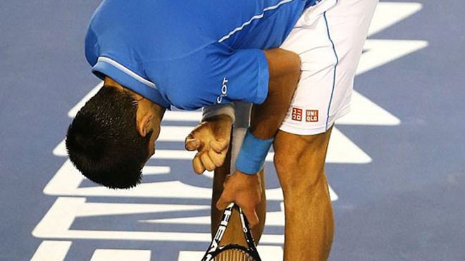 Djokovic thể hiện sự mệt mỏi trên sân khiến Murray phân tâm.