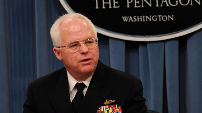 Phó Đô đốc Hải quân Mỹ Joseph Mulloy. Ảnh: Hải quân Mỹ