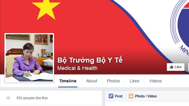 Thông tin từ báo Sức khẻo và Đời sống cho biết fanpage.facebook.com/botruongboyte.vn là trang Facebook chính thức và duy nhất của Bộ trưởng Y tế.