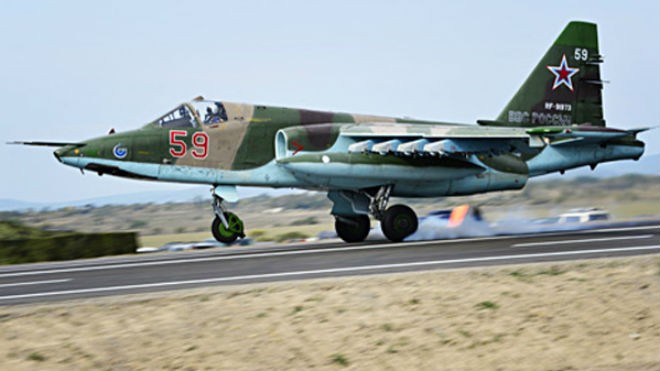Một chiếc Su-25 của Không quân Nga - Ảnh: TASS