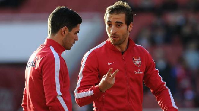 Mathieu Flamini và Mikel Arteta sẽ phải rời Arsenal trong hè này.