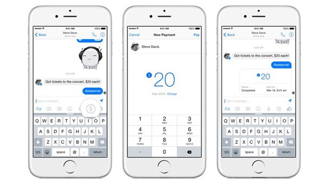 'Ông lớn' Facebook sắp cho gửi tiền qua Messenger